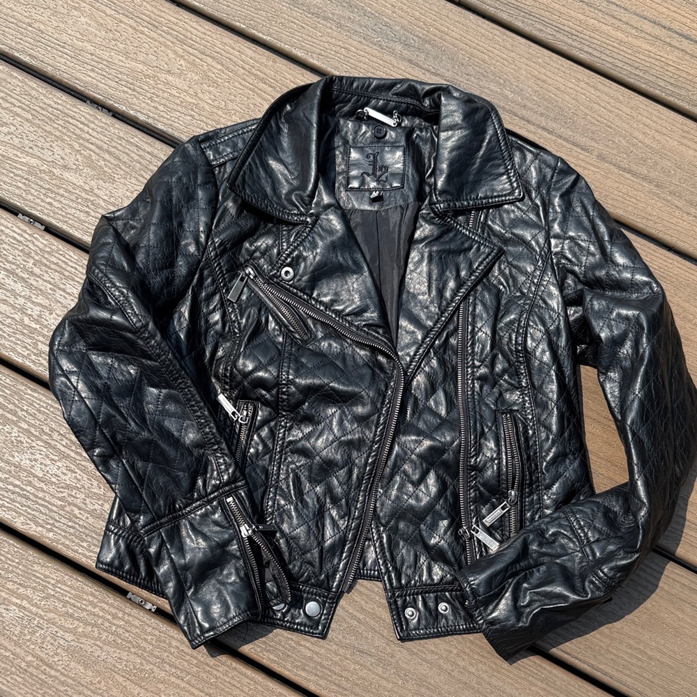 Black Faux Leather Jacket